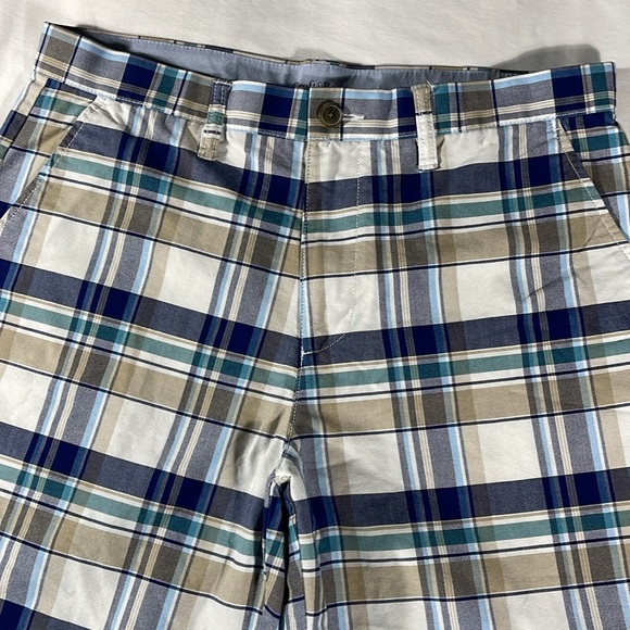 croft & barrow Other - Croft & Barrow mens multicolor plaid flat front 9" Bermuda shorts - size 34